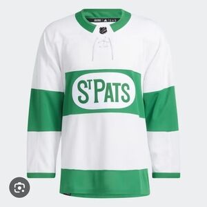 adidas Mens St. Pats Jersey - White and Green